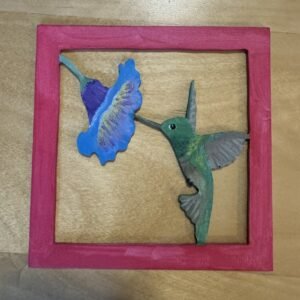 Hummingbird and Flower Panel