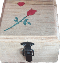 Heart and Rose Keepsake Box